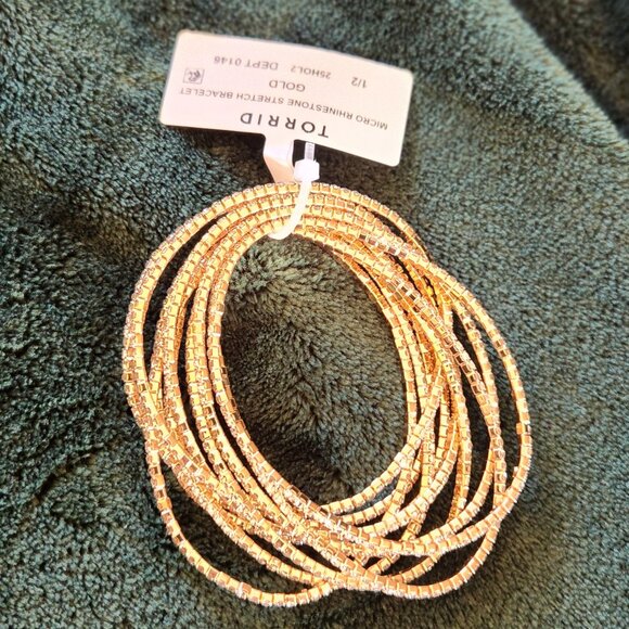 NWT Micro Rhinestone Stretch Bracelet - Picture 4 of 5